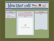 Tablet Screenshot of blueshirtcafedavis.com